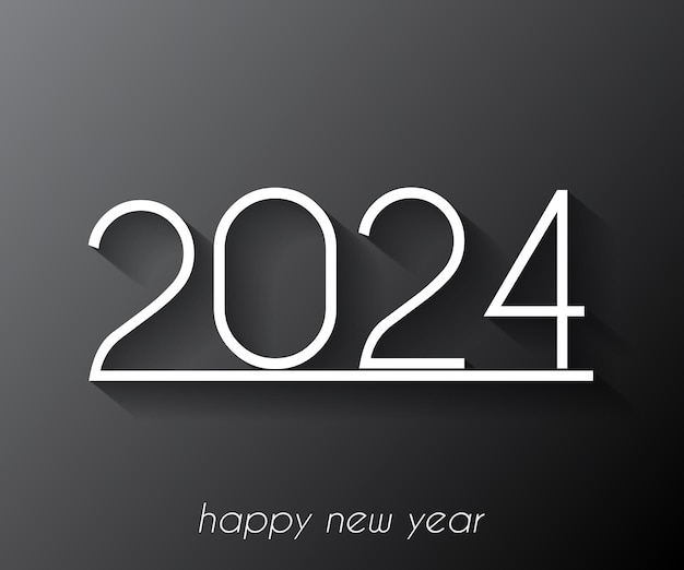 Sfondo di felice anno nuovo 2024