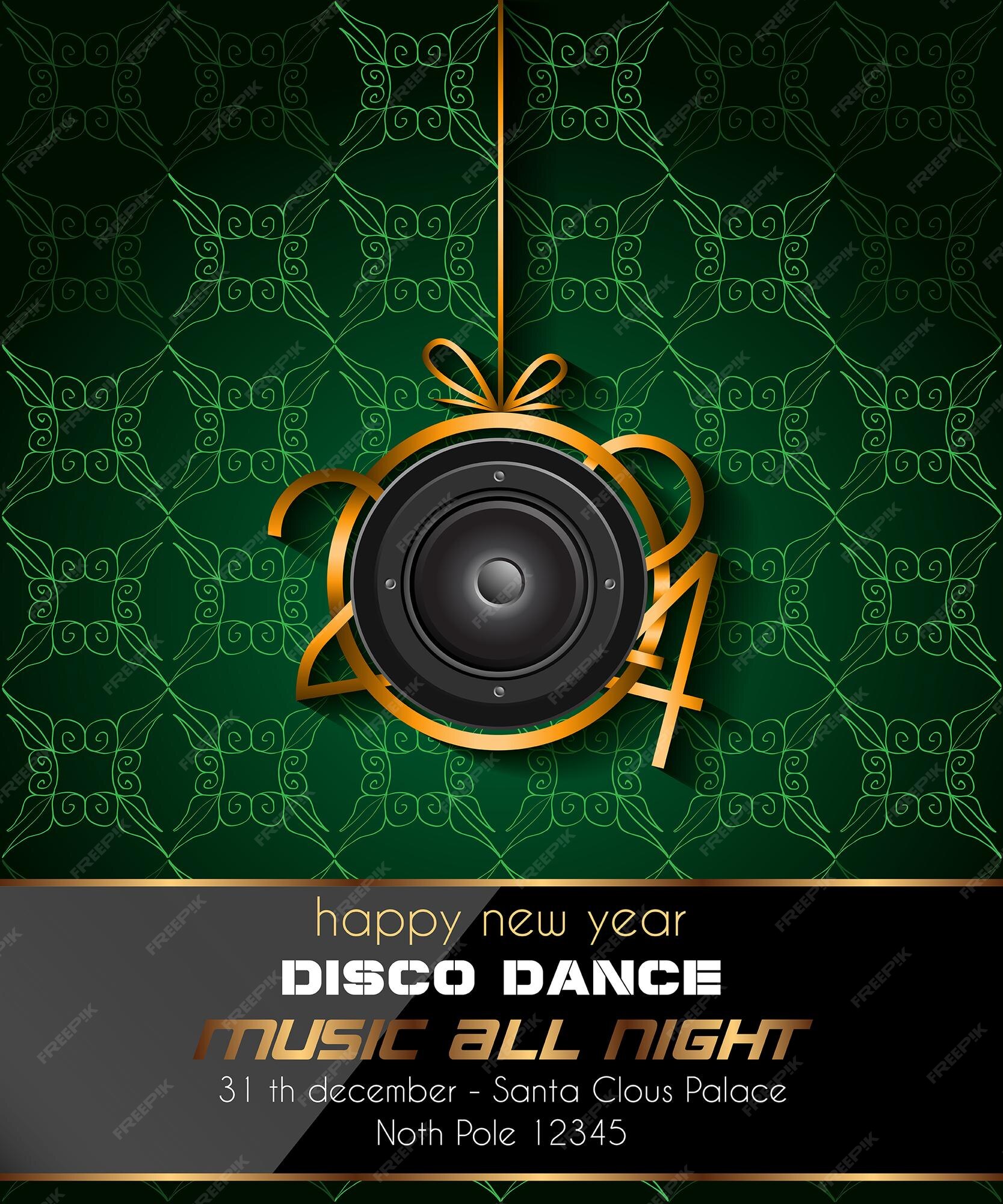 Disco dance tropical music flyer Royalty Free Vector Image