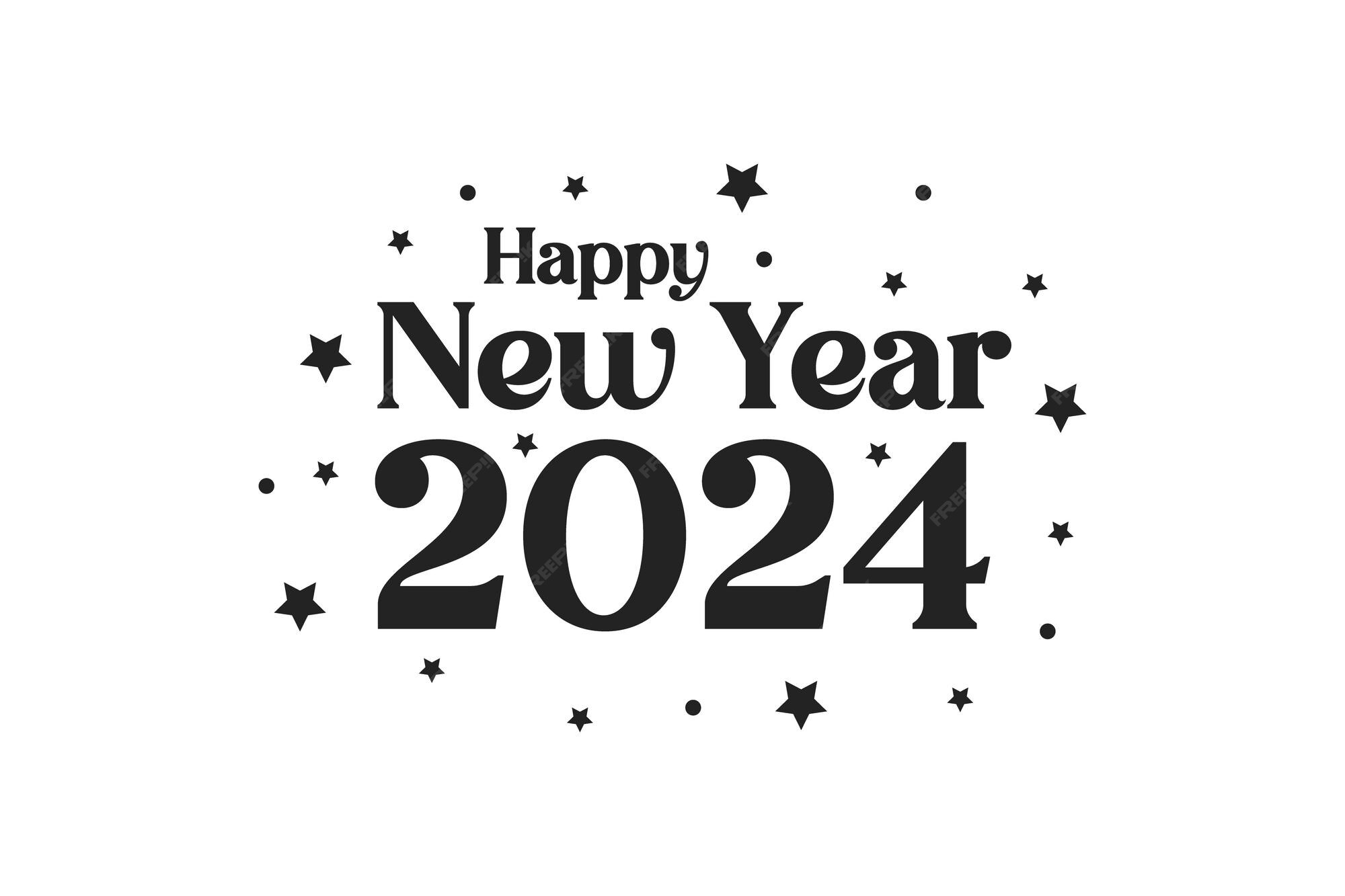 Premium Vector 2024 Happy New Year