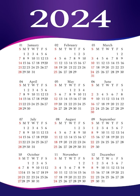 2024 kalender