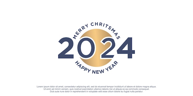 2024 logo design vector with creative unique style premium vector