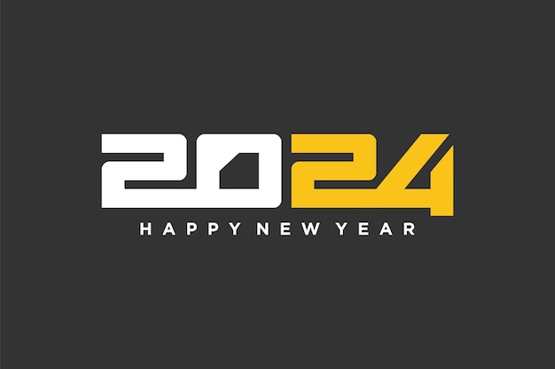 2024 logo ontwerp icoon vector met creatief concept