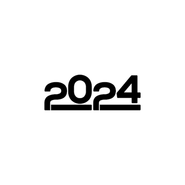 2024 logo vector creatieve 2024 briefsjabloon logo pictogram