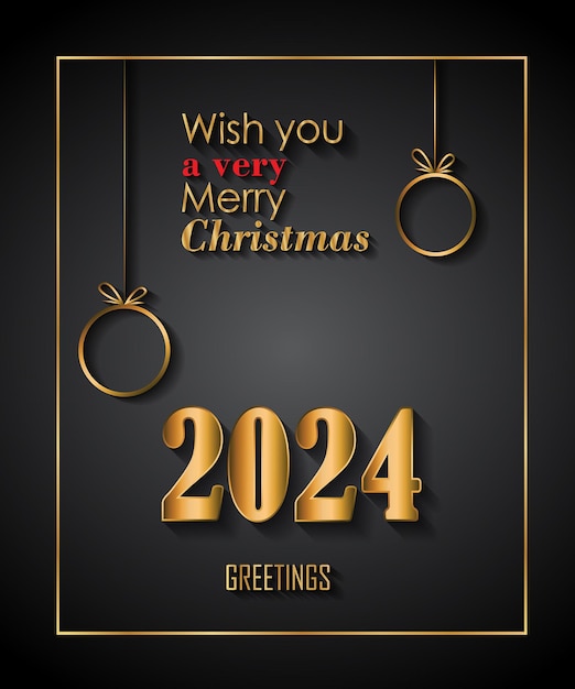 2024 Merry Christmas background for your seasonal invitations festival posters greetings cards