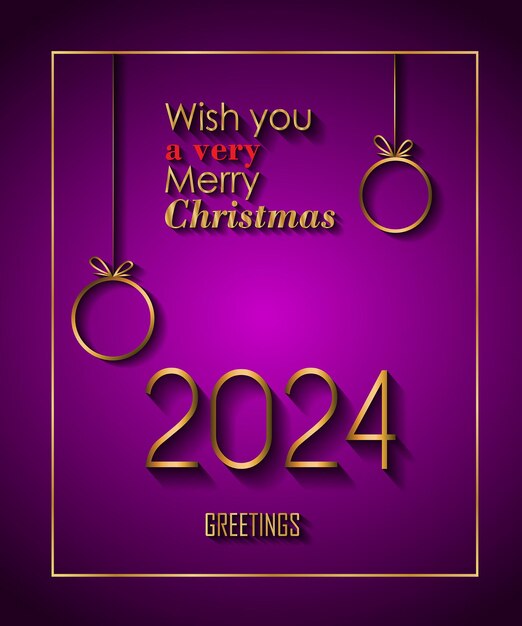 2024 Merry Christmas background for your seasonal invitations festival posters greetings cards