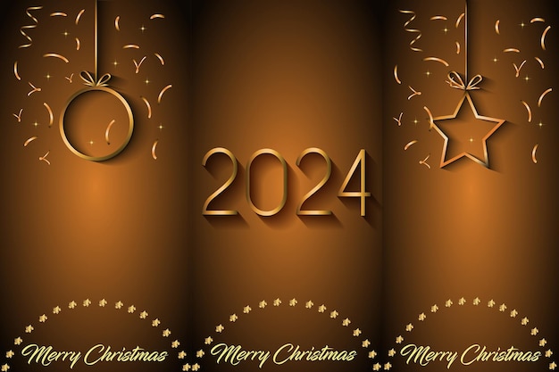 2024 Merry Christmas background for your seasonal invitations festival posters greetings cards