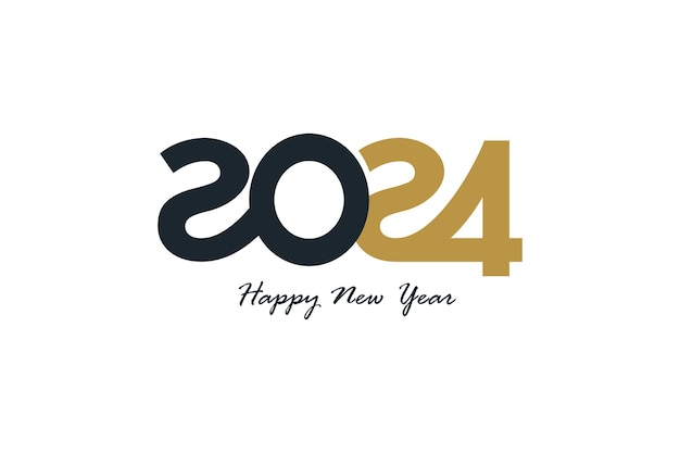 Новый дизайн логотипа 2024 года с современной уникальной концепцией