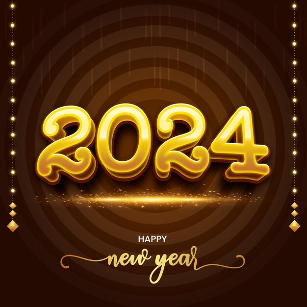 Premium Vector | 2024 new year wishes