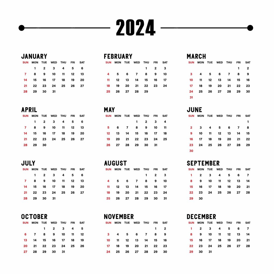 Premium Vector 2024 wall calendar designs decorate your space with