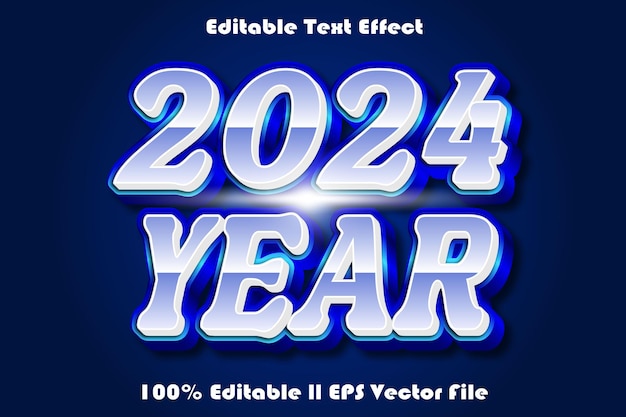 2024 Year Editable Text Effect