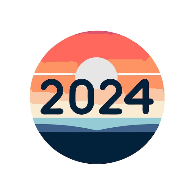 Premium Vector 2025 year logo flat vector design