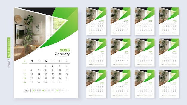 2025년 기업 비즈니스 월 캘린더