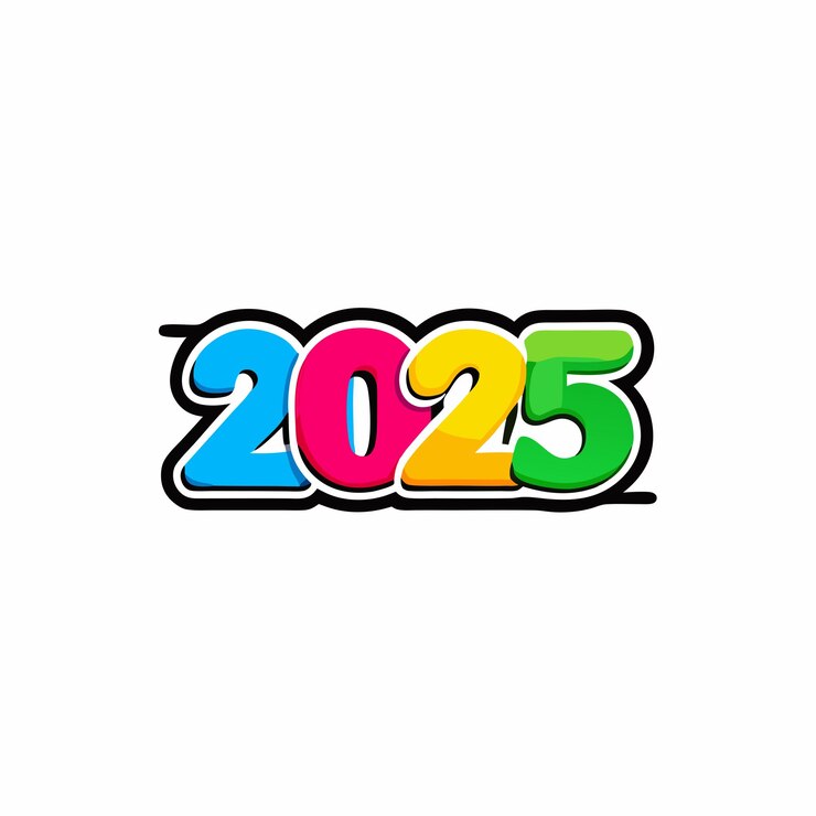 Vector 2025 happy new year background design 6