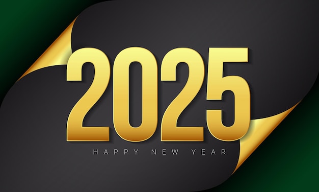 2025 Happy New Year Background Design