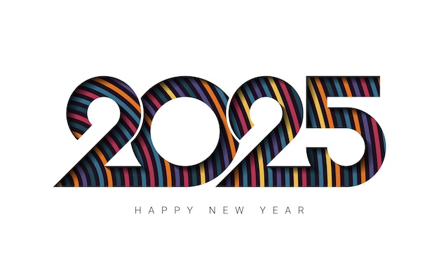 2025 Happy New Year Background Design