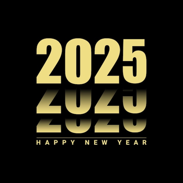 2025 happy new year design template