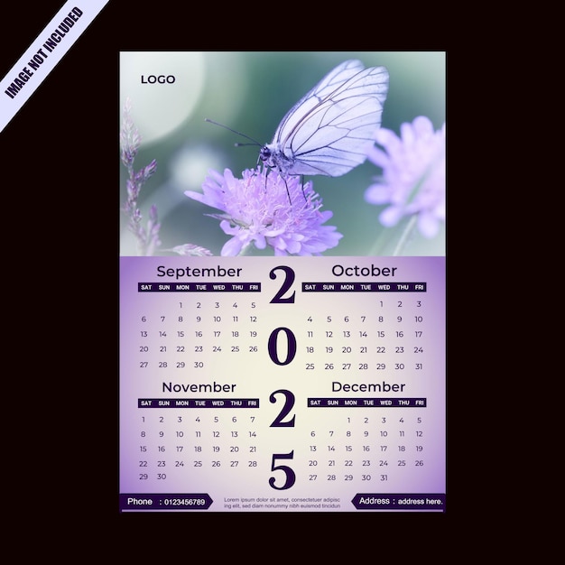 Premium Vector | 2025 New Year Calendar Design Template