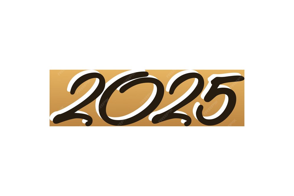 Premium Vector 2025 number design for 2025 happy new year modern concept