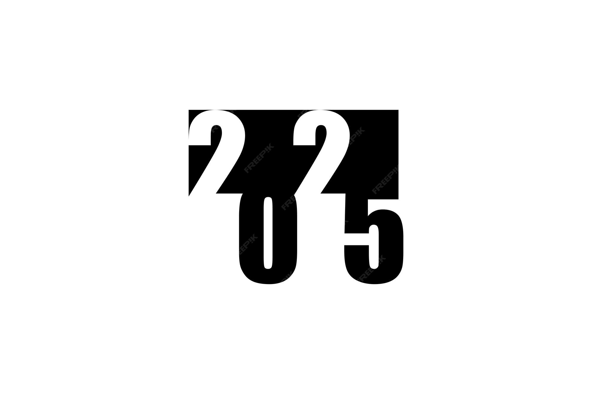 Premium Vector 2025 number design for happy new year