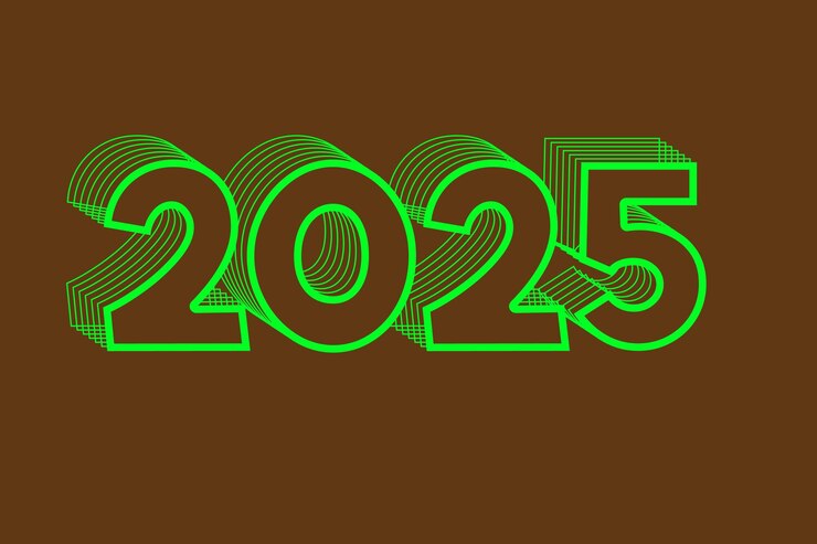 Vector 2025 text effect design