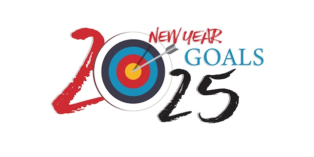 2025New Year business goals Cover of business diary