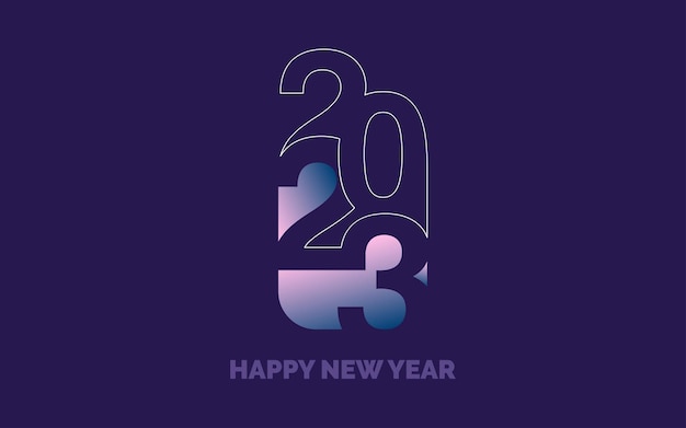 2039 happy new year symbols new 2023 year typography design 2023 numbers logotype illustration vector illustration