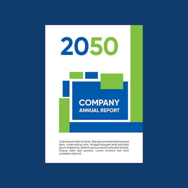 Vector 2050 company annual report design idea booklet marketing page poster publication illustration