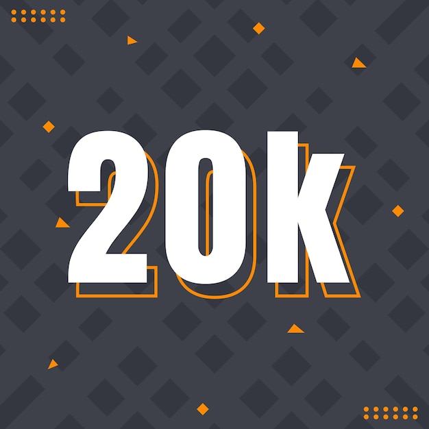 20k followers of social media