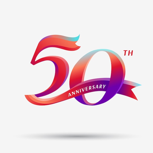 Vector 20th anniversary celebration logotype with modern elegant number design