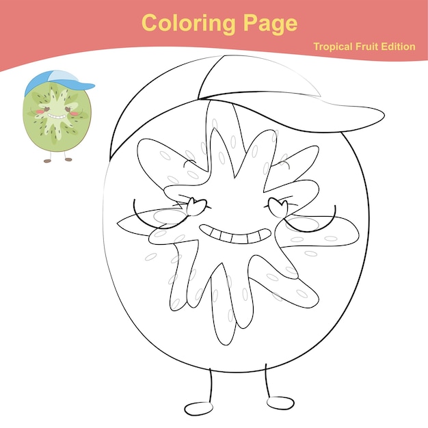 21 Fruit Coloring Page