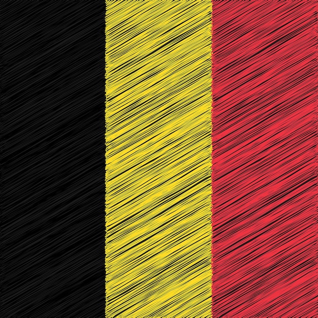 21 July Belgium National Day Flag Design