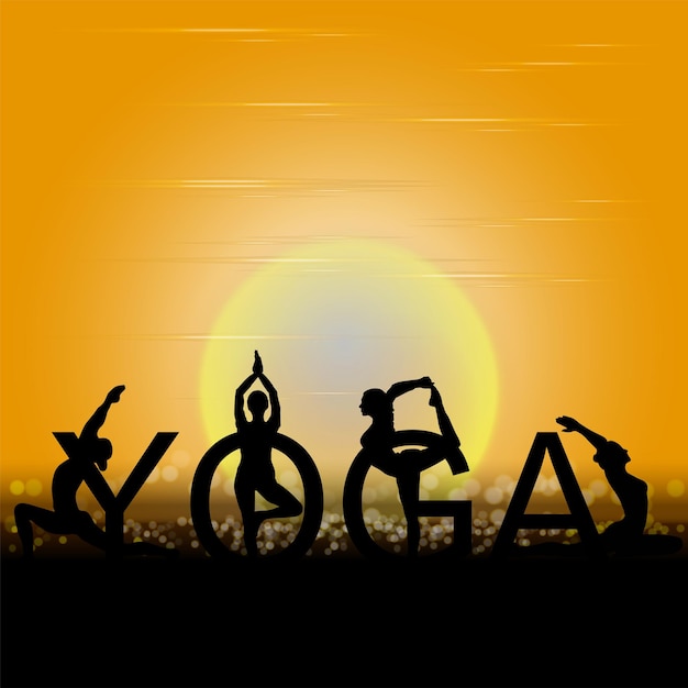 21 juni-internationale yogadag, papercut yoga lichaamshouding.