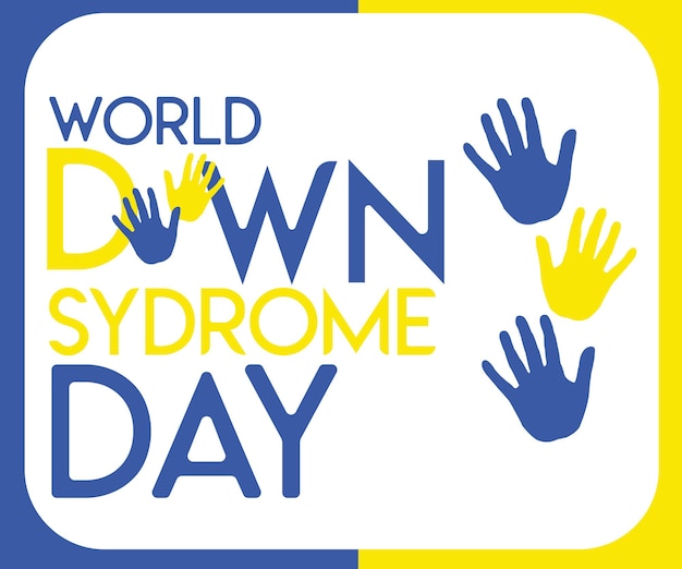 Vector 21 march world down syndrome day, vector