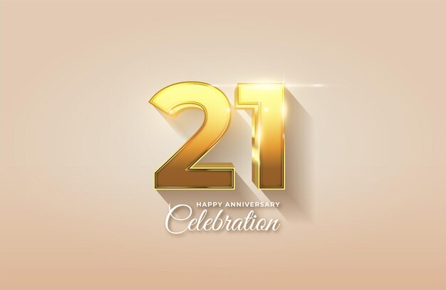 21st anniversary illustration background