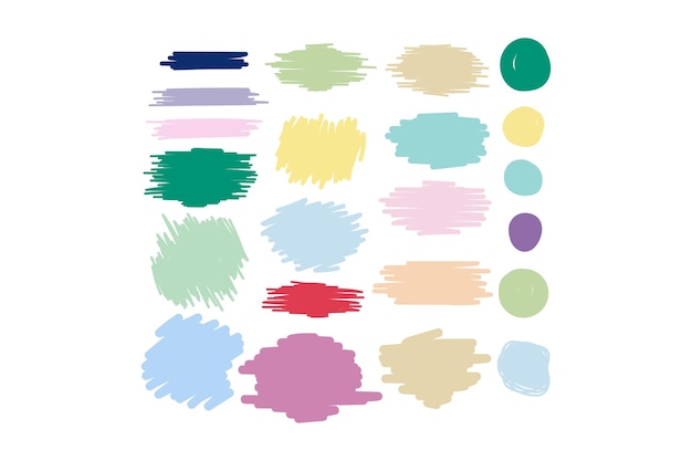 22 Paint Brush Strokes SVG Bundle Vol13