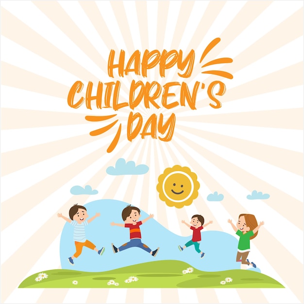 225 children's day poster