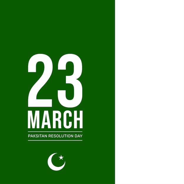 23 march pakistan flag post design