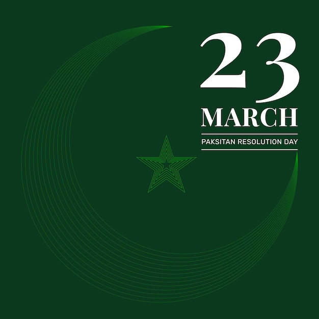 Вектор 23 марта пакистанский день резолюции
