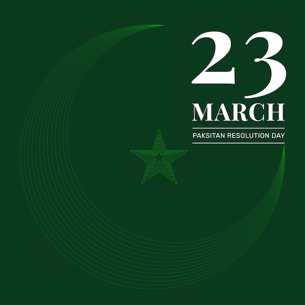 Vector 23 march paksitan resolution day post