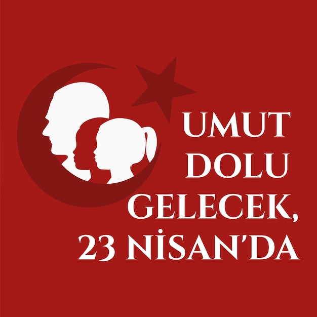 23 nisan Cocuk Bayrami Ataturk ve Cocuklar illustratie