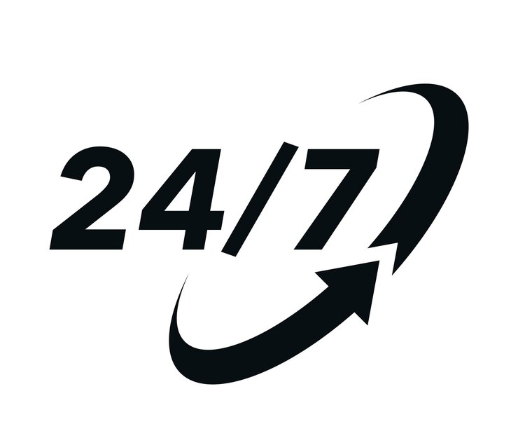 24-часовая служба открыта 24 часа в сутки 7 дней в неделю