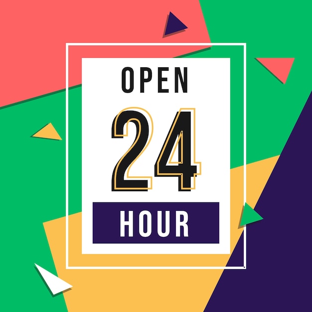 24 hour service banner