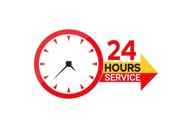 24 hour service design element.