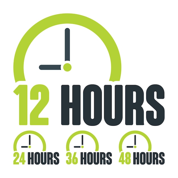 Vector 24 hour service everyday banner tool eps vector