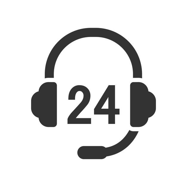 24시간 서비스 아이콘