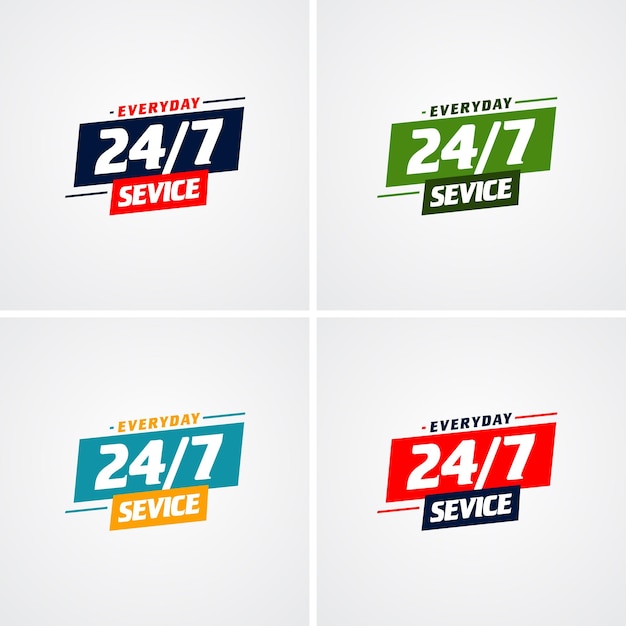 Vector 247 support icon inspiration to impress your customers