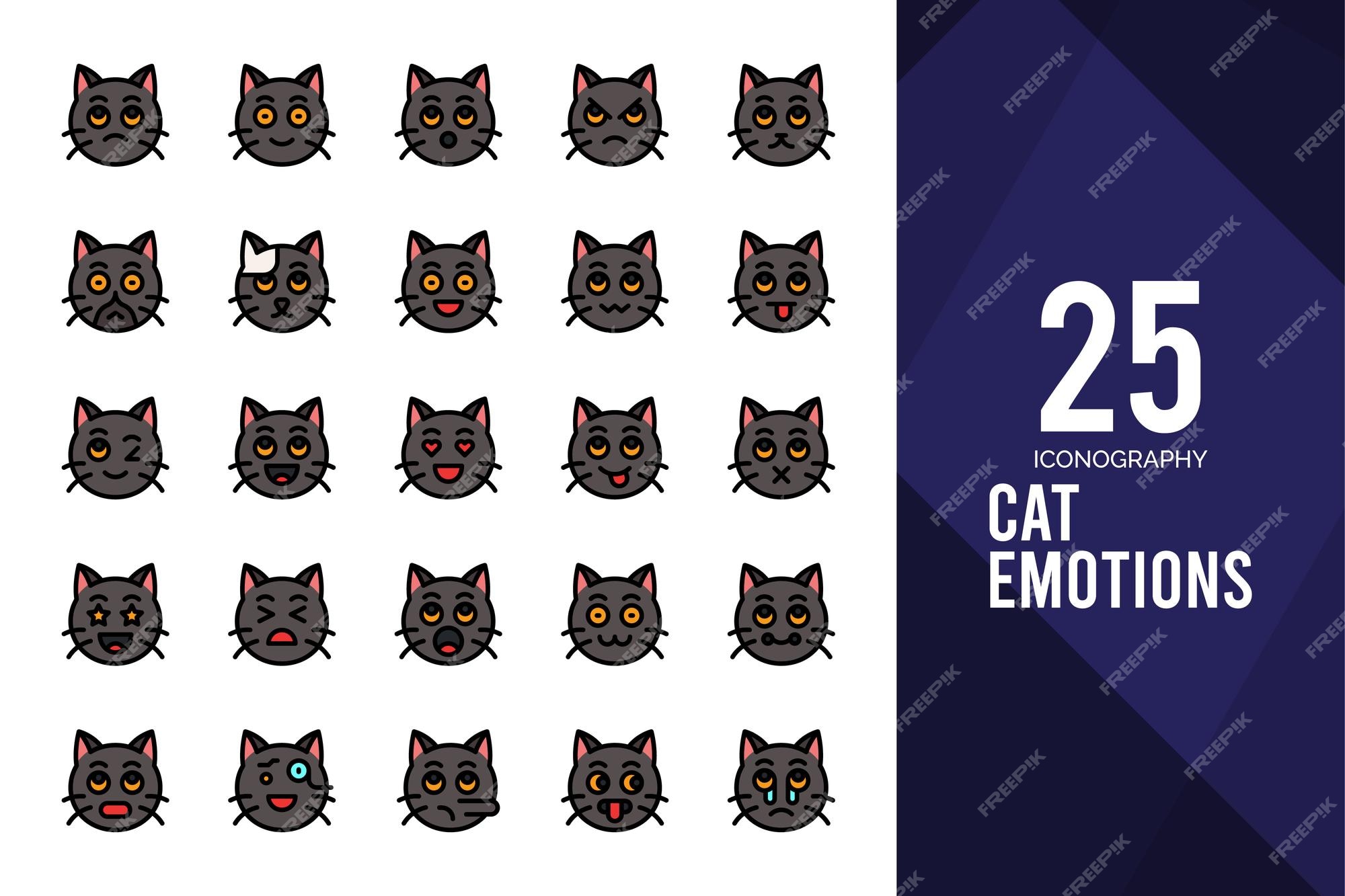 25 Cats Glyph Icon Pack. Vector Illustration Stock Vector - Illustration of  logo, graphic: 271579391