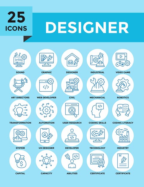 25 Iconen van ontwerpers