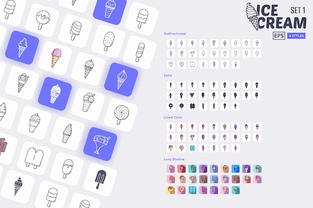 25 Iconenpakket met 4 verschillende variaties