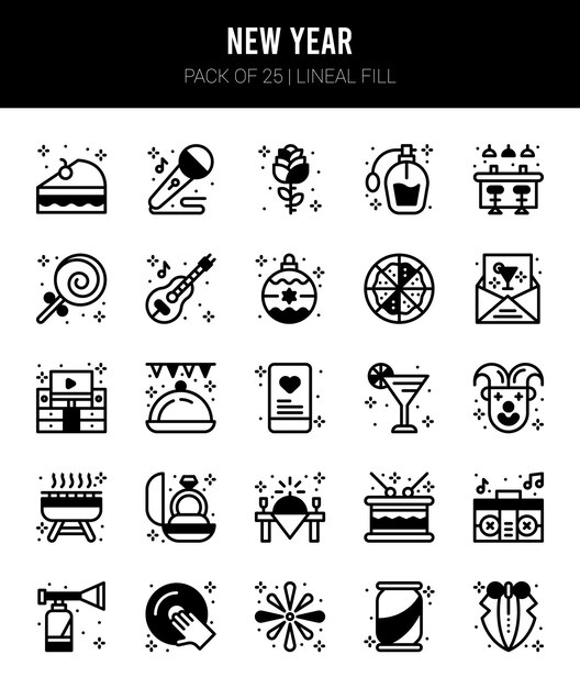 Premium Vector  25 cats lineal fill icons pack vector illustration